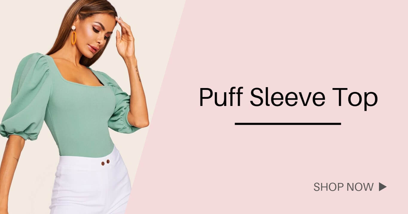 Puff Sleeve Top - YouIsUnique.com