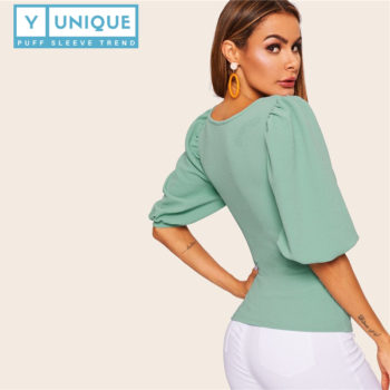 Square Neck Puff Sleeve Top 3