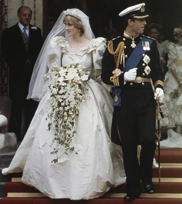 Princess Diana Puff Sleeve Wedding Dress